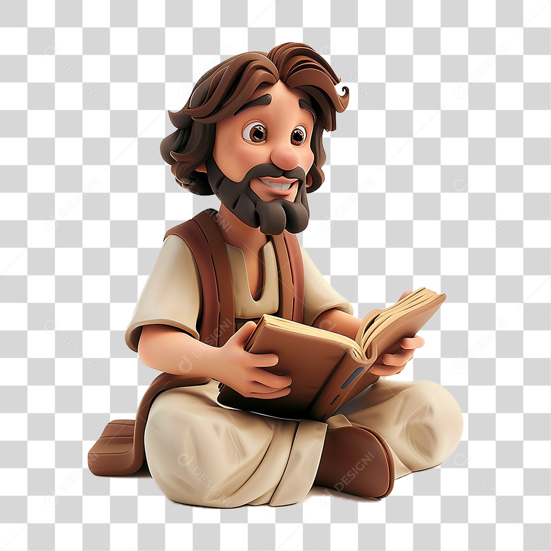 Homem Lendo livro PNG Transparente