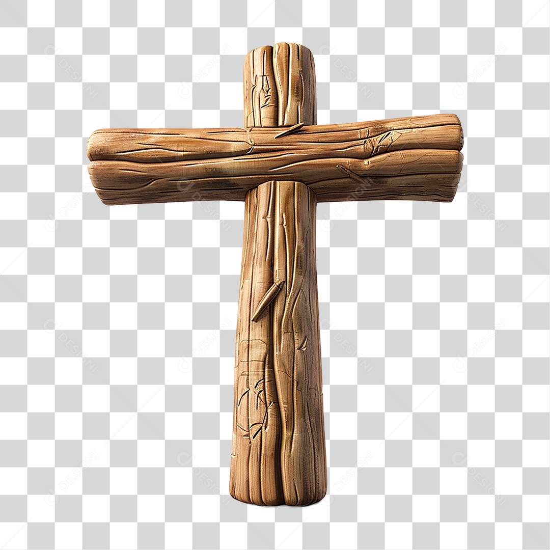 Cruz de Madeira PNG Transparente