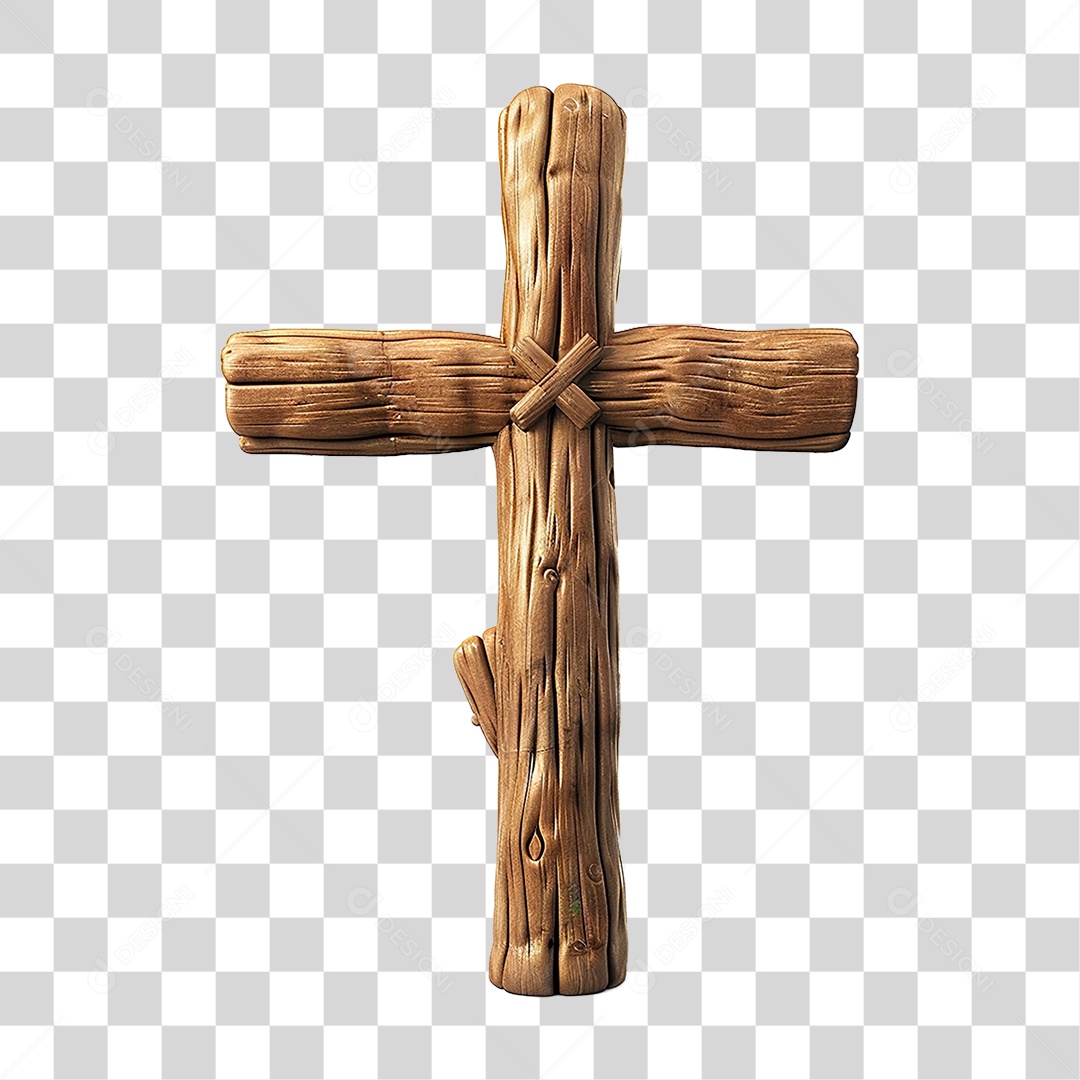 Cruz de Madeira PNG Transparente