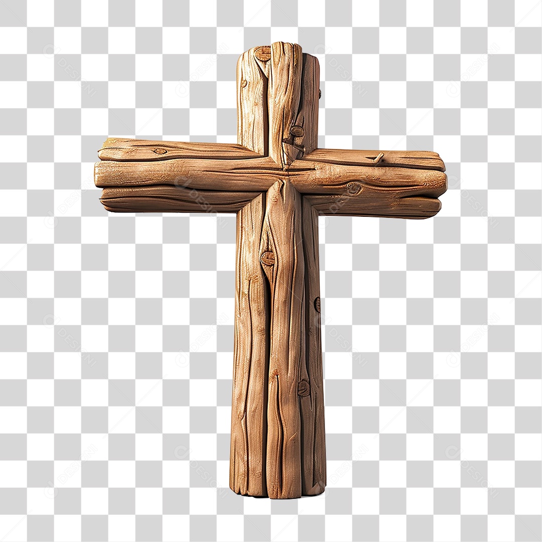 Cruz de Madeira PNG Transparente