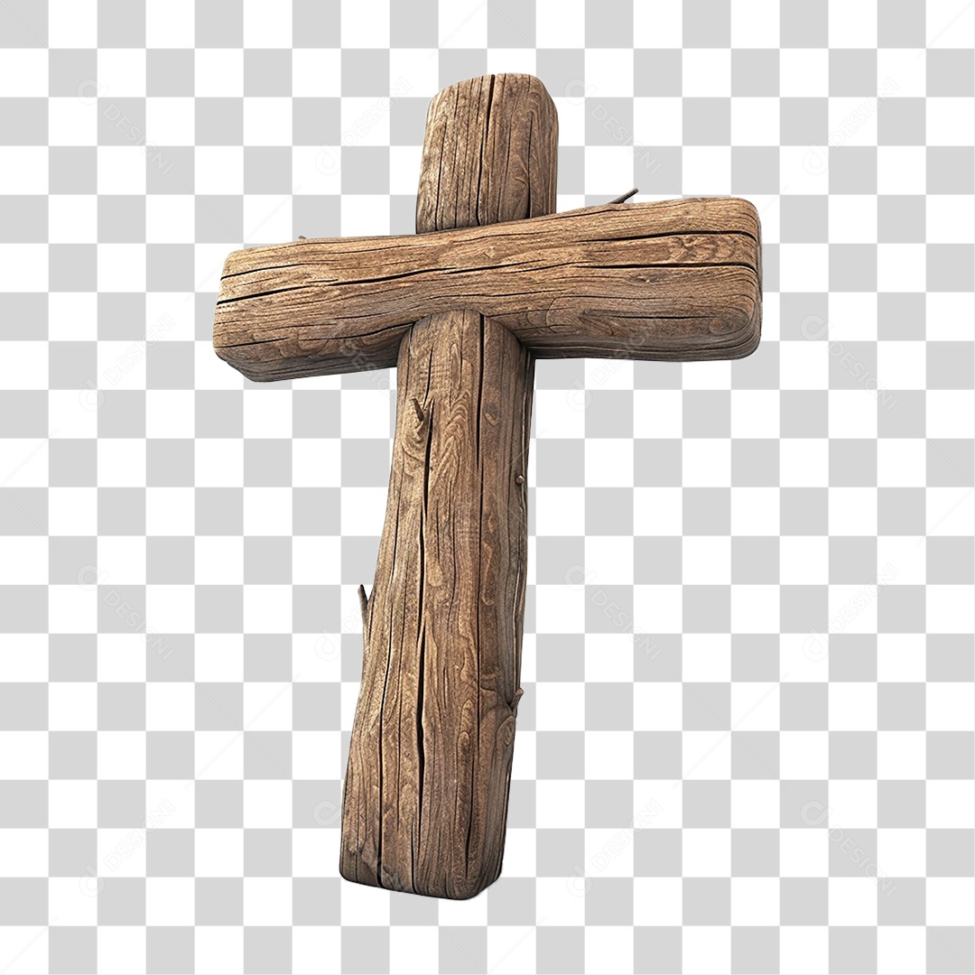 Cruz de Madeira PNG Transparente