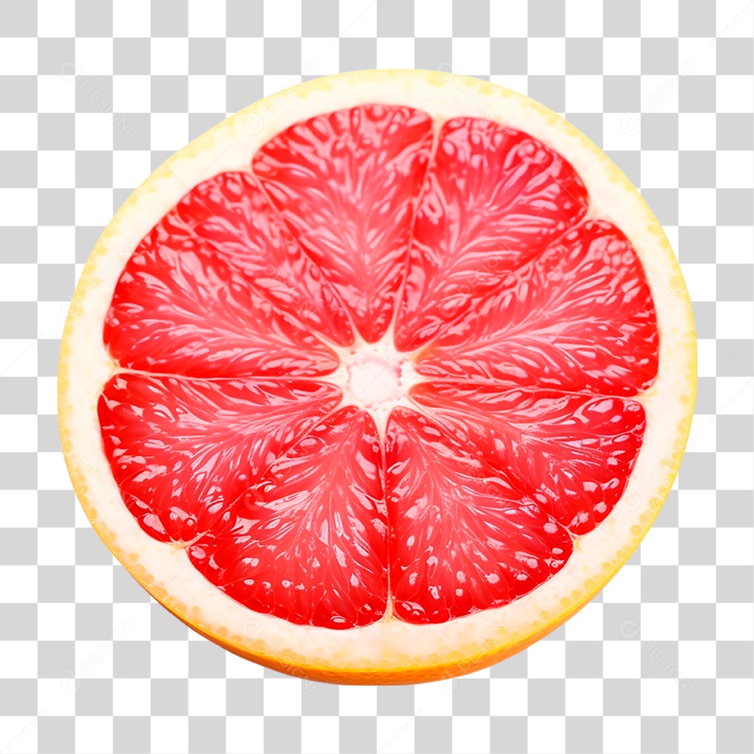 Laranja Partida ao Meio PNG Transparente