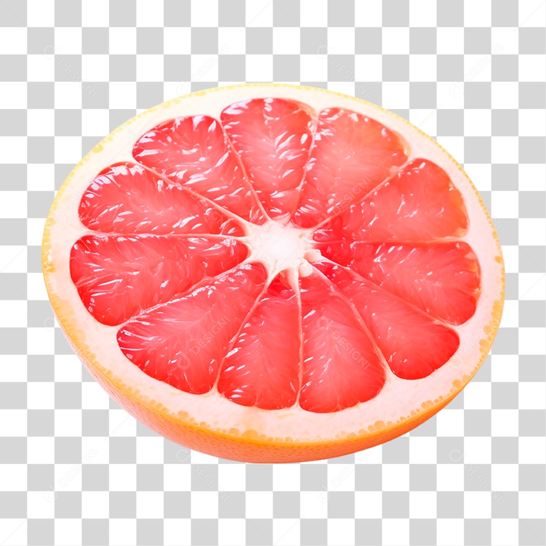 Laranja Partida ao Meio PNG Transparente