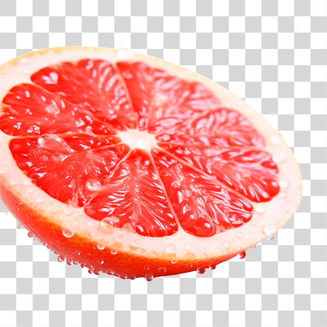 Laranja Partida ao Meio PNG Transparente