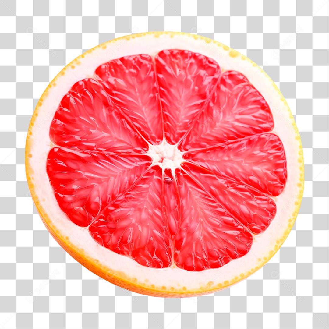 Laranja Partida ao Meio PNG Transparente