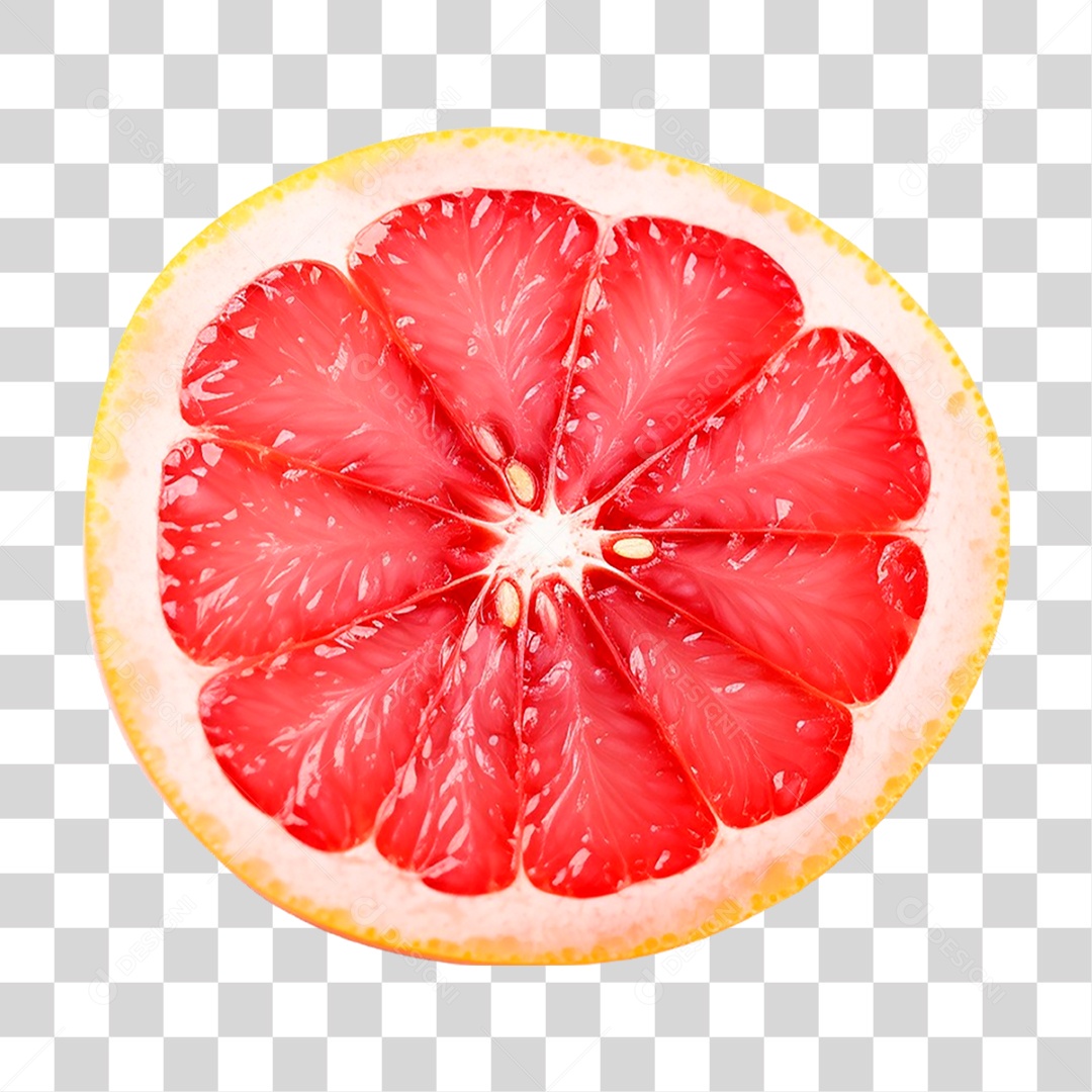 Laranja Partida ao Meio PNG Transparente