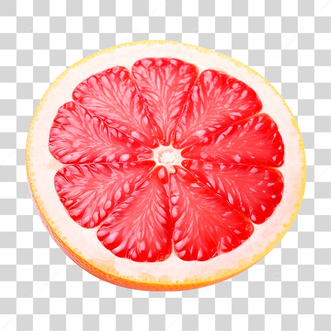 Laranja Partida ao Meio PNG Transparente