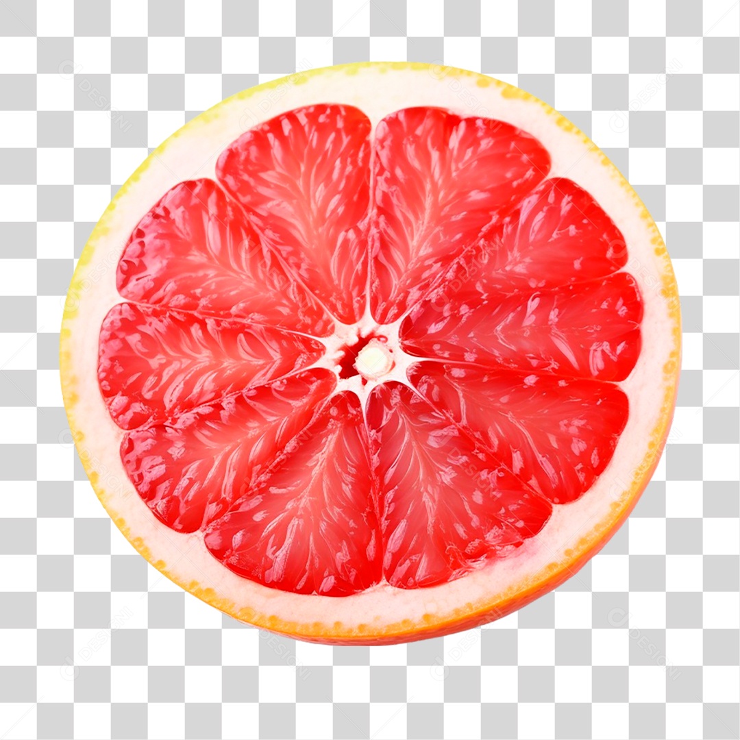 Laranja Partida ao Meio PNG Transparente