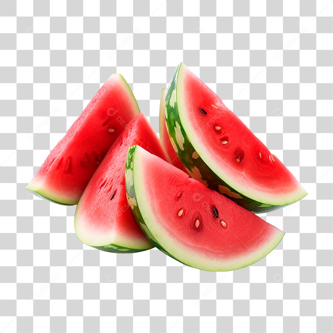 Fatias de Melancia PNG Transparente