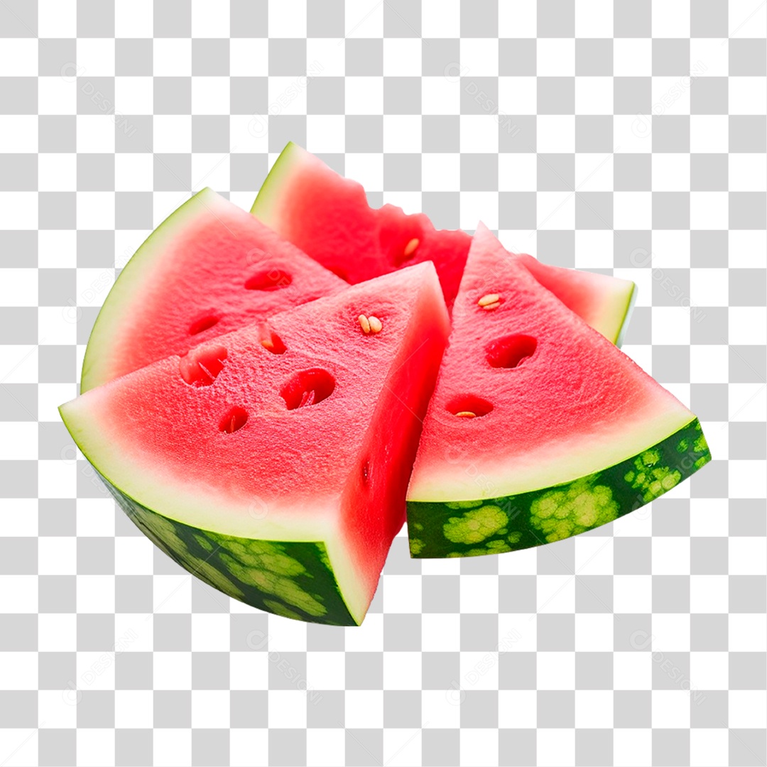 Fatias de Melancia PNG Transparente