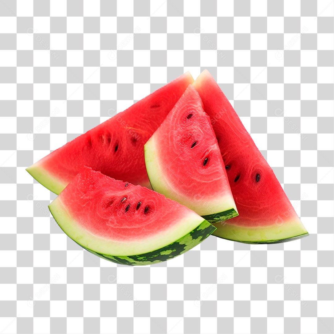 Fatias de Melancia PNG Transparente