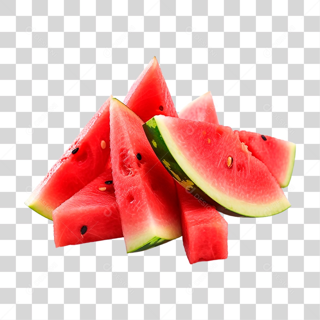 Fatias de Melancia PNG Transparente