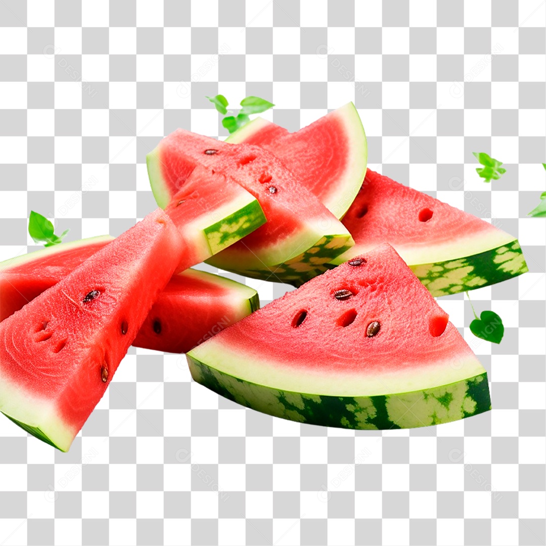 Fatias de Melancia PNG Transparente