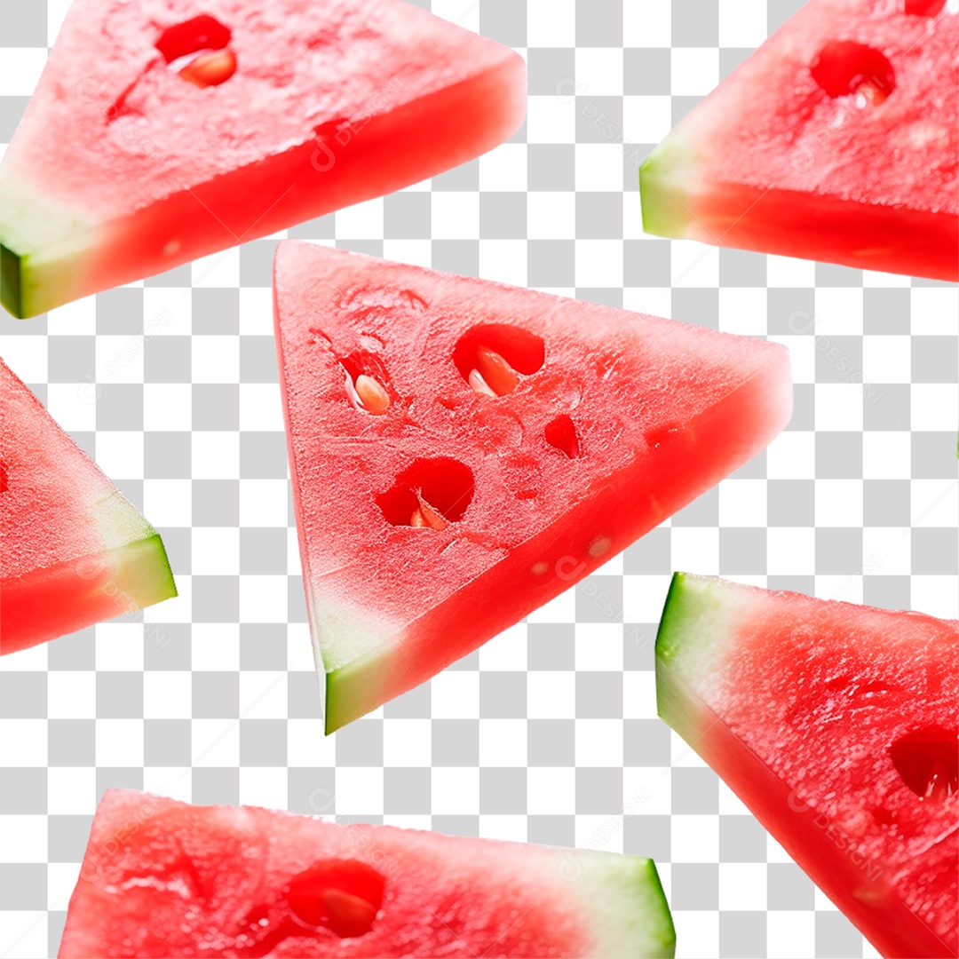 Fatias de Melancia PNG Transparente
