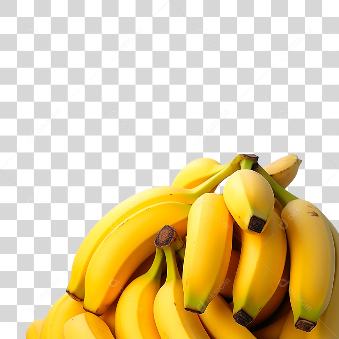 Penca de Bananas PNG Transparente