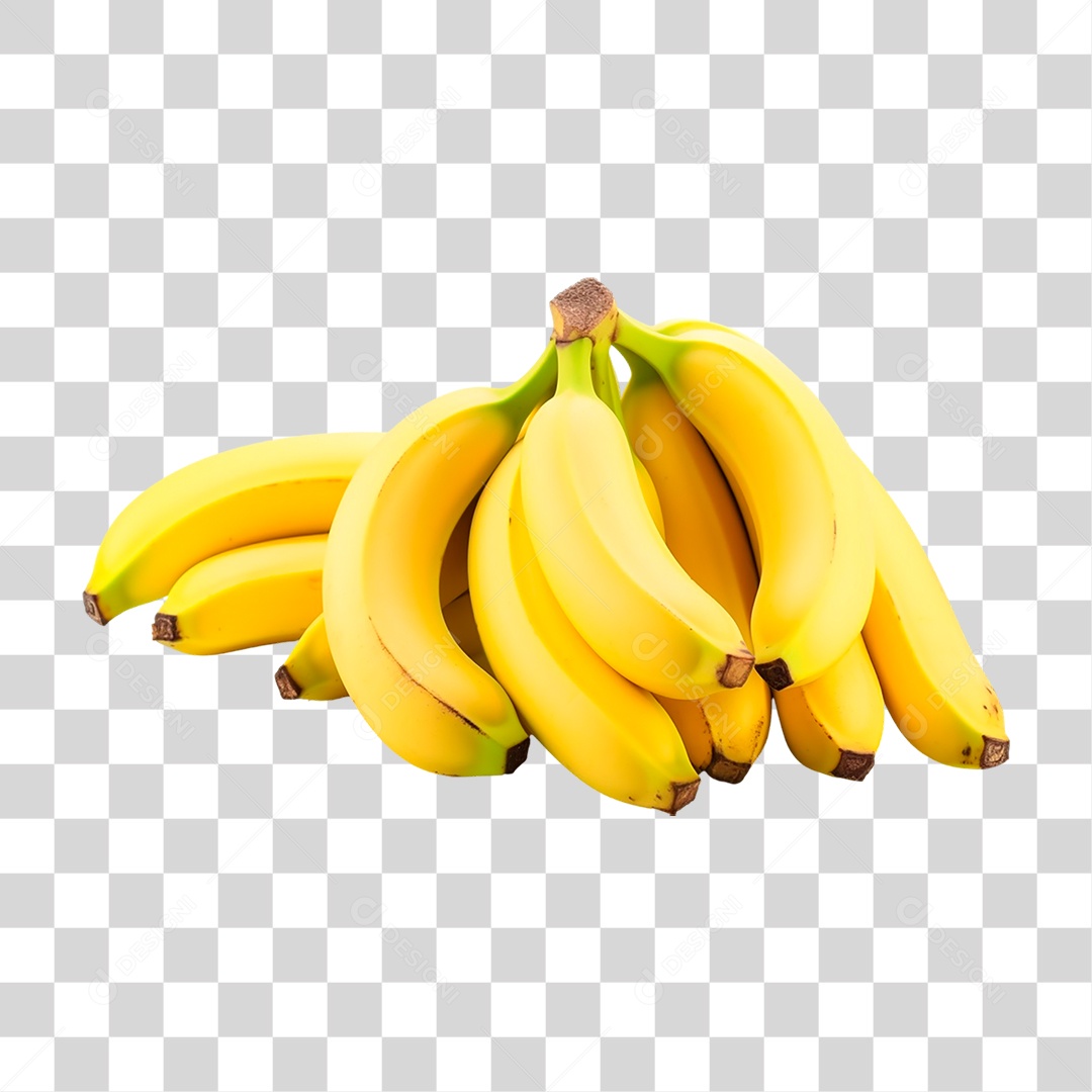 Penca de Bananas PNG Transparente