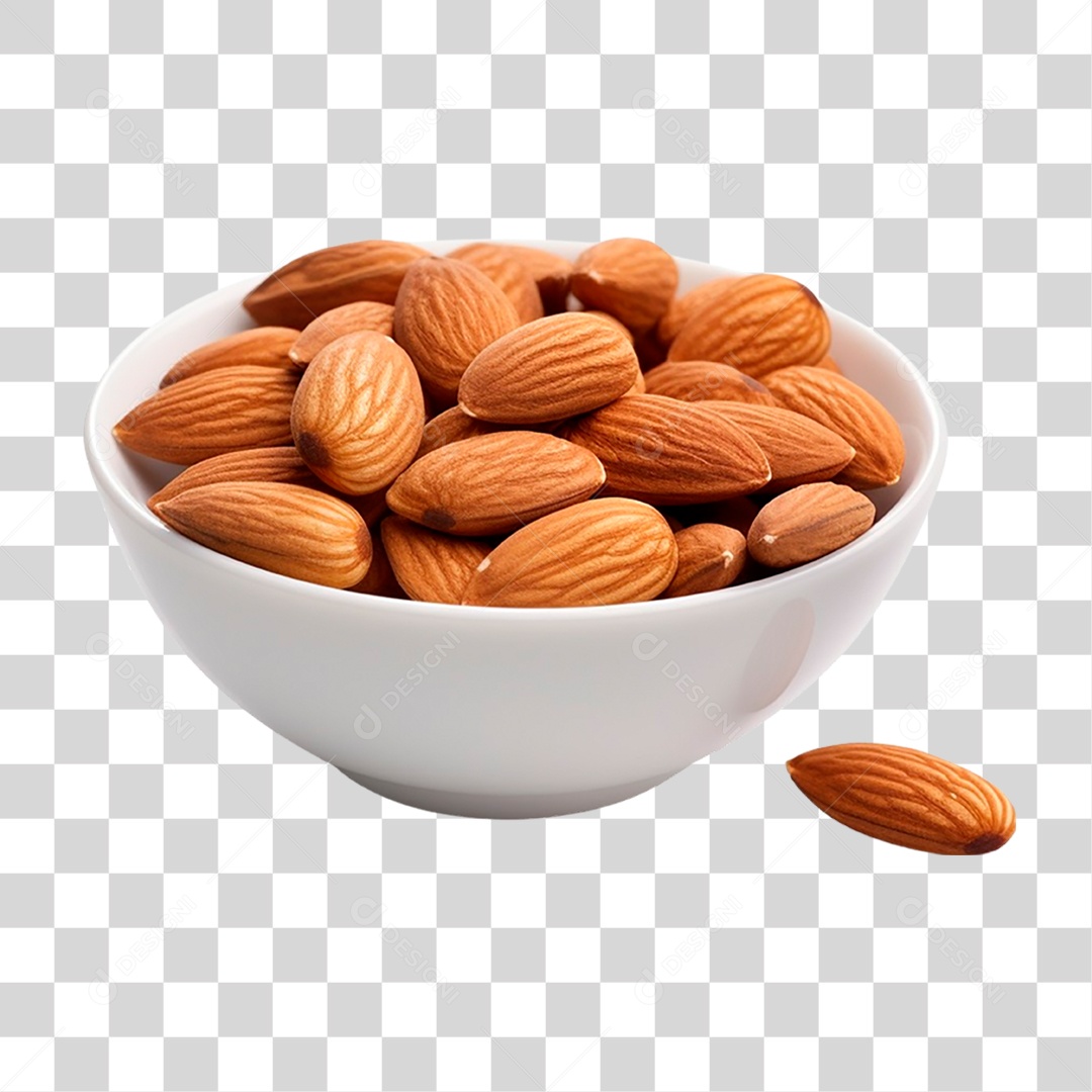 Tigela de Nozes PNG Transparente