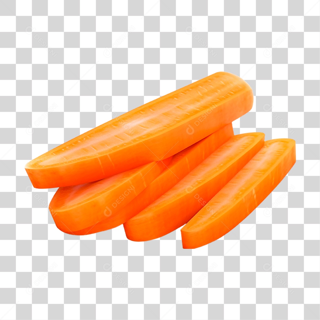 Rodelas de Cenouras PNG Transparente