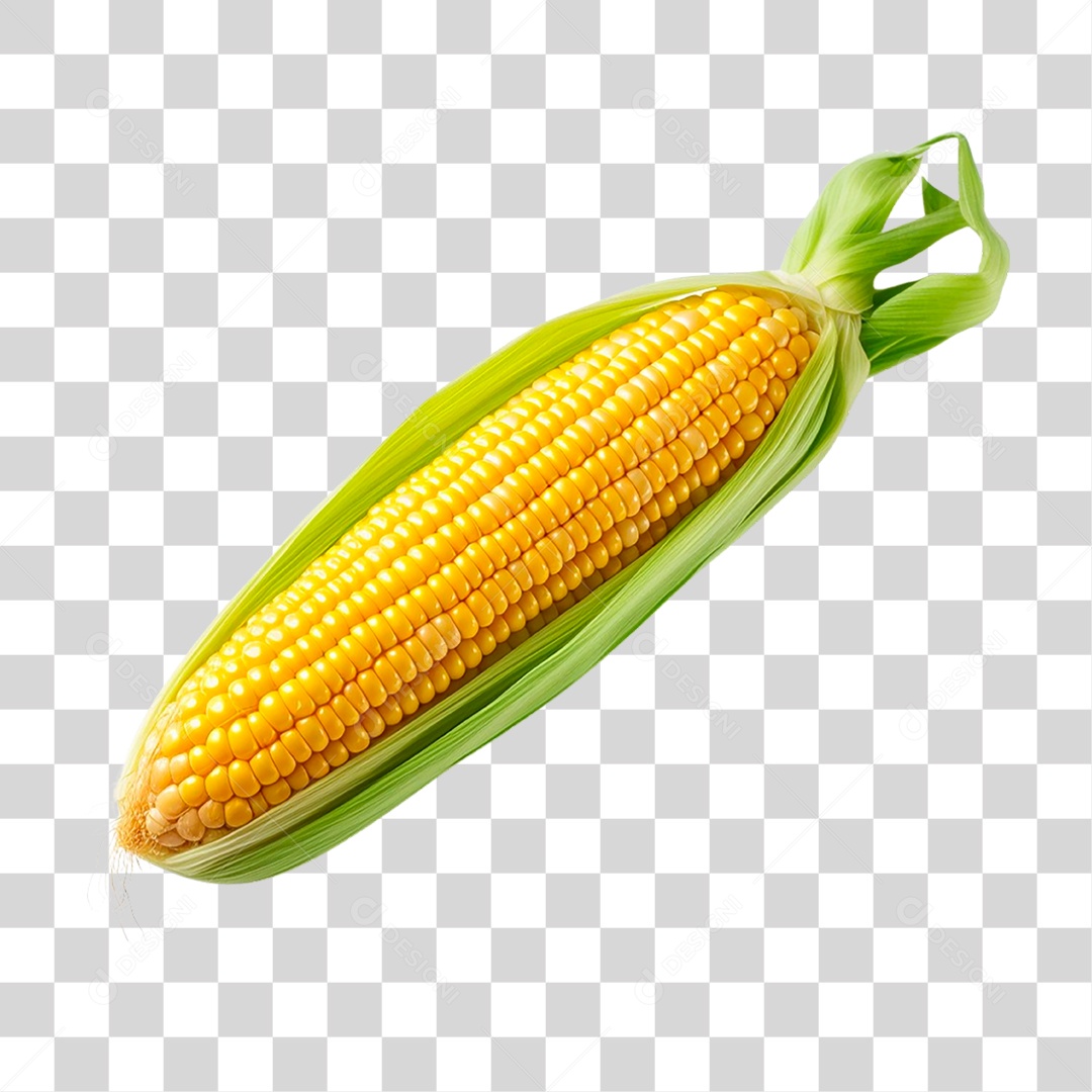 Espiga de Milho Verde PNG Transparente