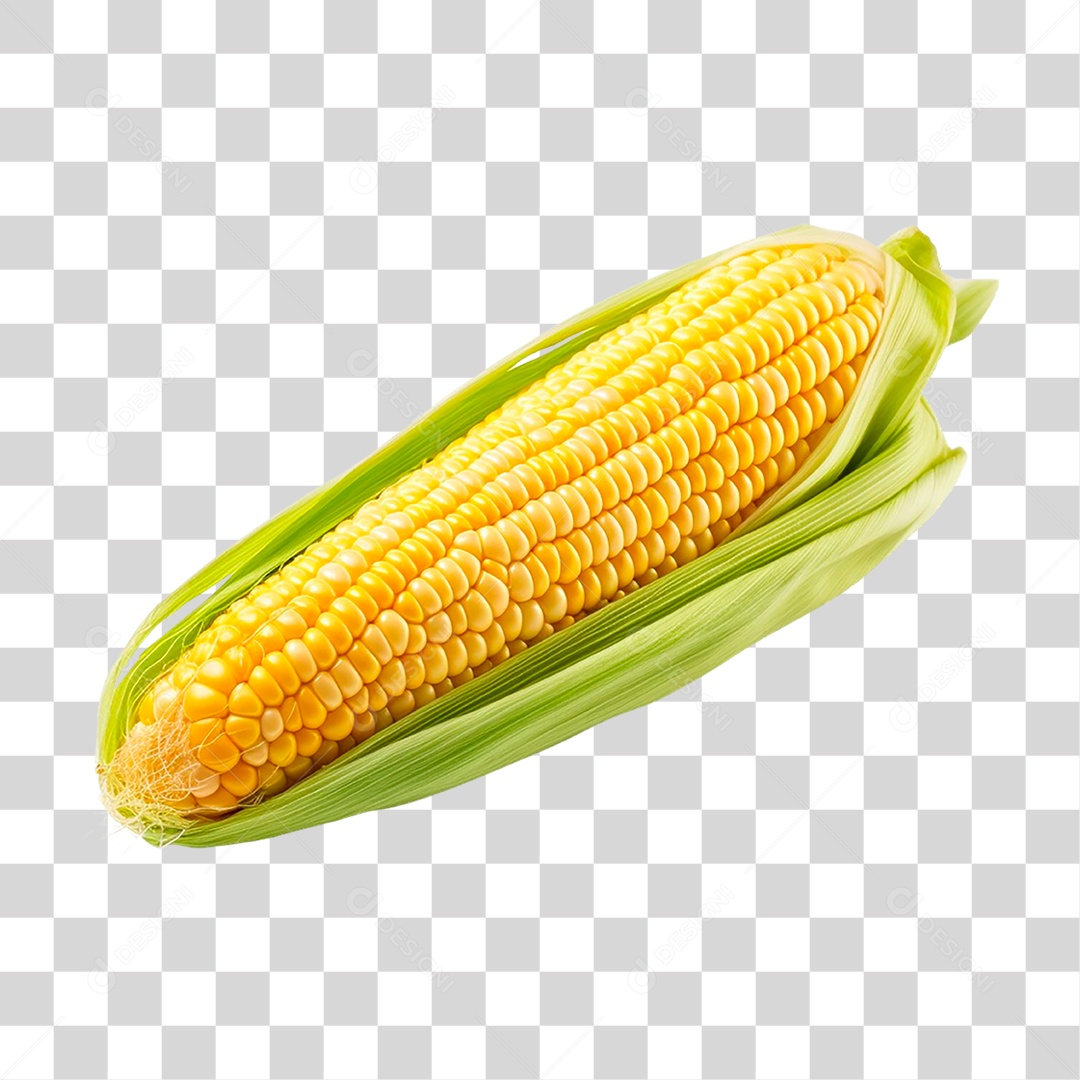 Espiga de Milho Verde PNG Transparente