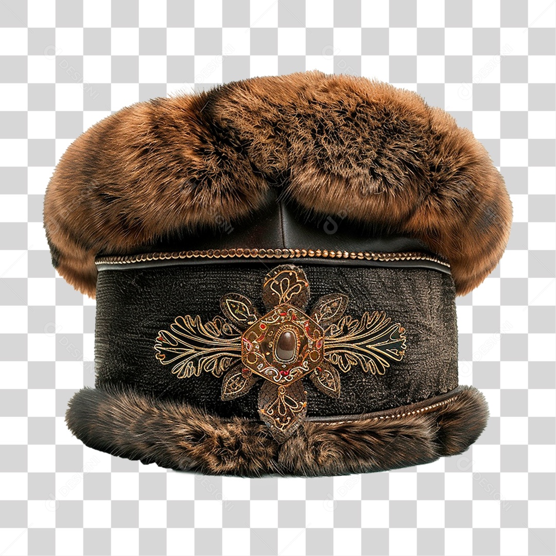 Chapéu Russo PNG Transparente