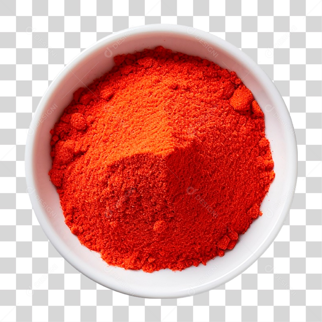 Tigela de Páprica em Pó PNG Transparente