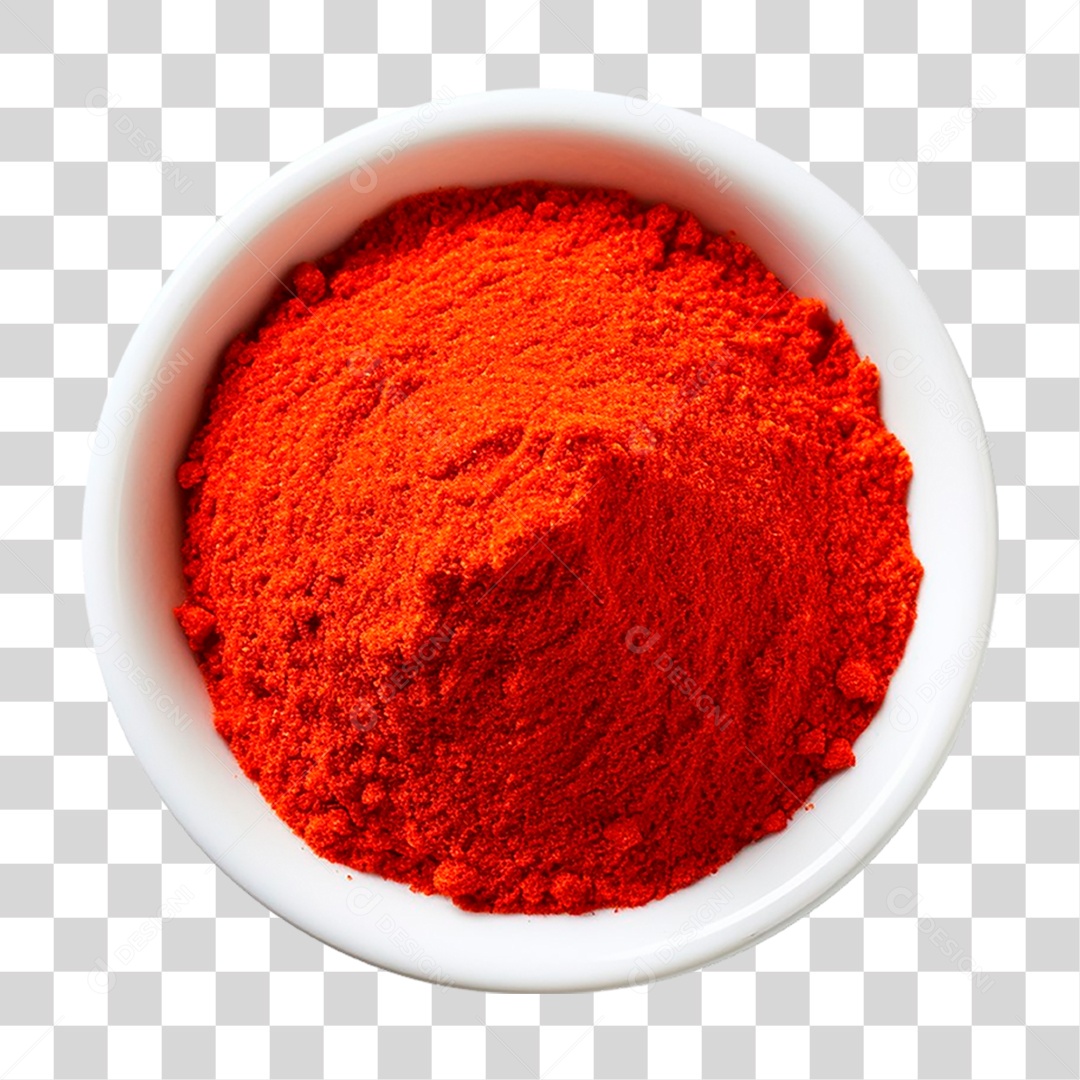 Tigela de Páprica em Pó PNG Transparente