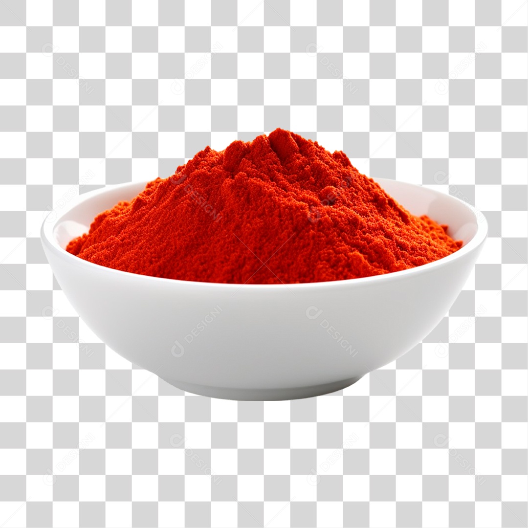 Tigela de Páprica em Pó PNG Transparente