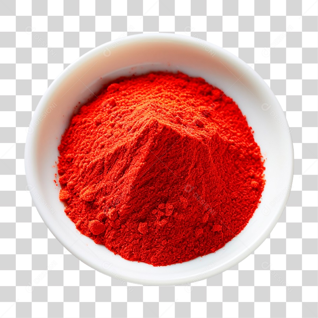 Tigela de Páprica em Pó PNG Transparente