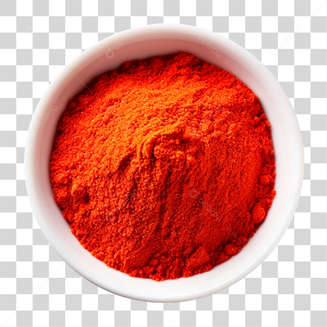 Tigela de Páprica em Pó PNG Transparente