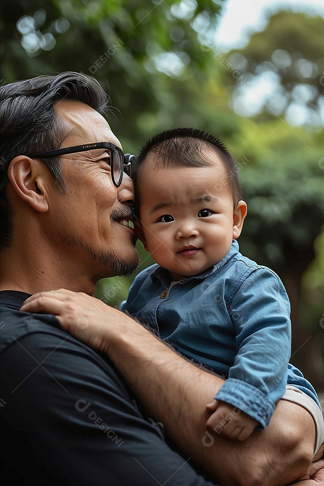 Dia dos Pais - Feliz pai e filho juntos