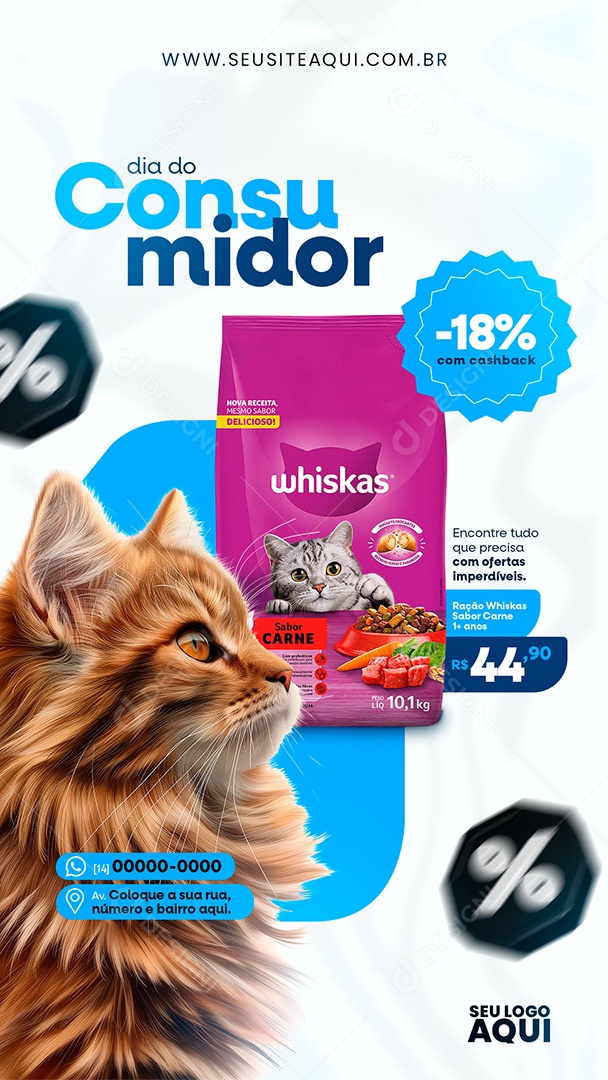 Story Dia Do Consumidor 15 de Março Encontre tudo que Precisa com Ofertas Social Media PSD Editável