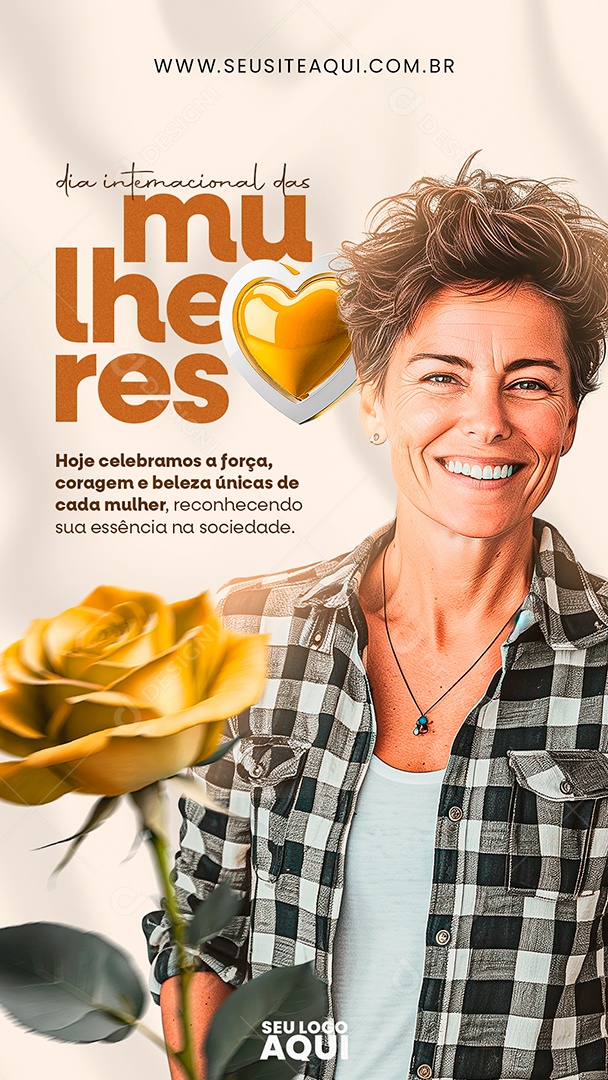 Story Dia Internacional das Mulheres 8 de Março Feminino Menina Guerreira Forte Respeito Amor Carinho Abençoada Datas Comemorativas Dia da Mulher