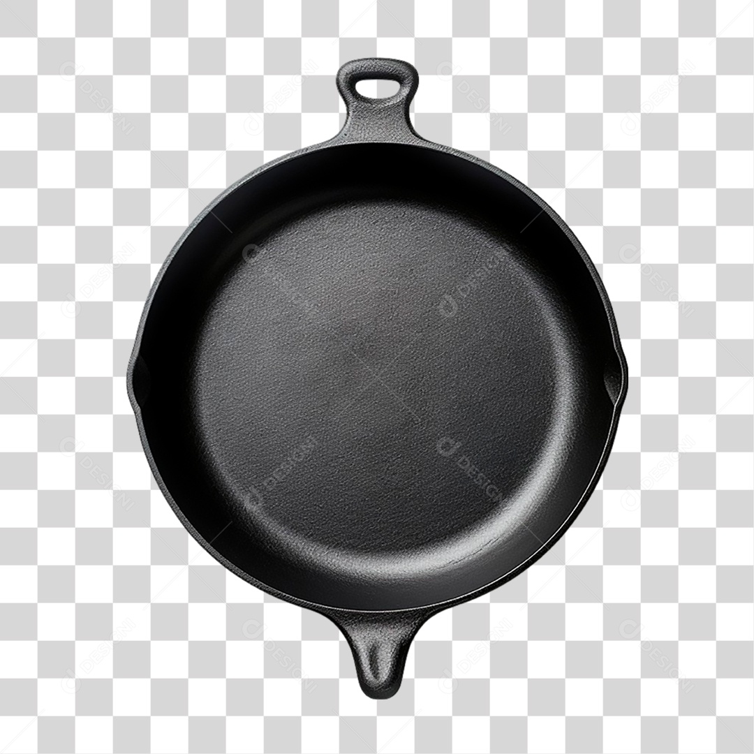 Frigideira Preta PNG Transparente