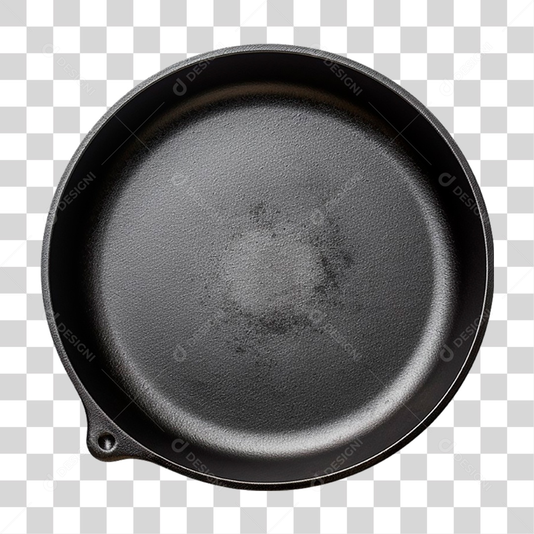Frigideira Preta PNG Transparente
