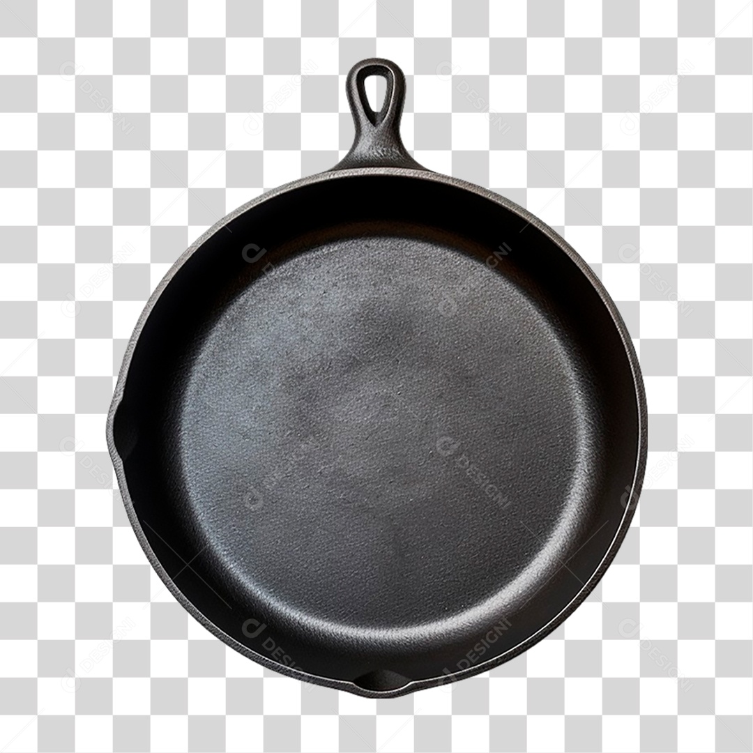 Frigideira Preta PNG Transparente