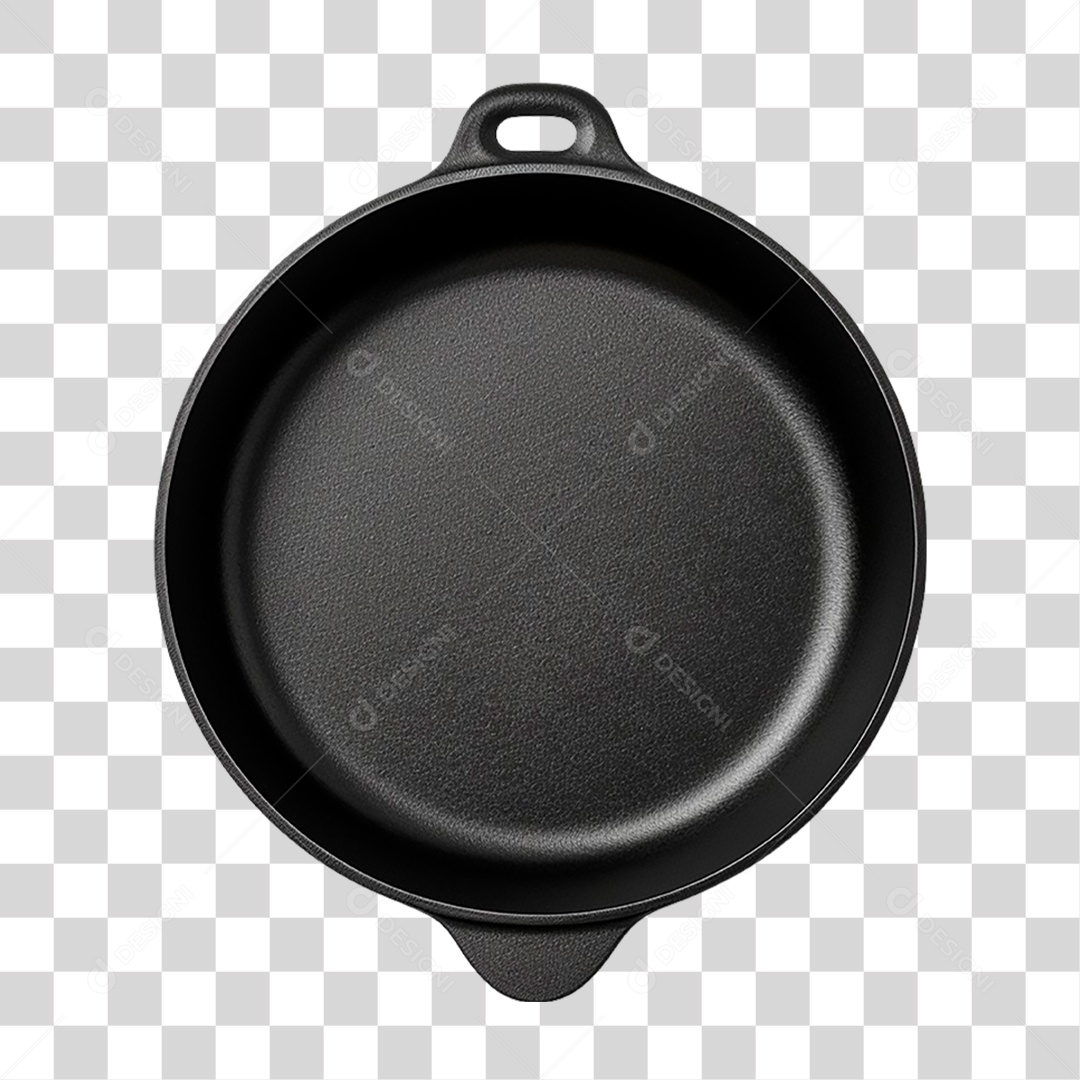 Frigideira Preta PNG Transparente