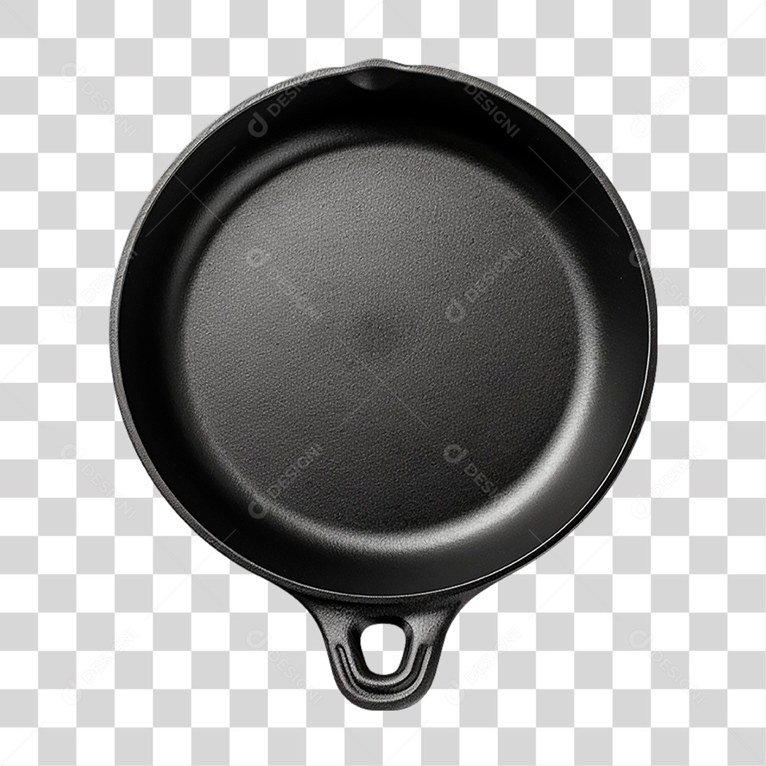 Frigideira Preta PNG Transparente