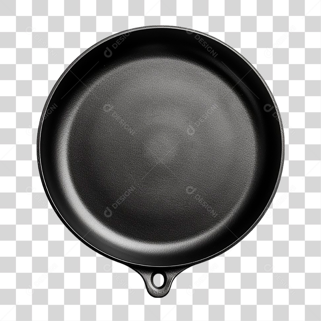 Frigideira Preta PNG Transparente
