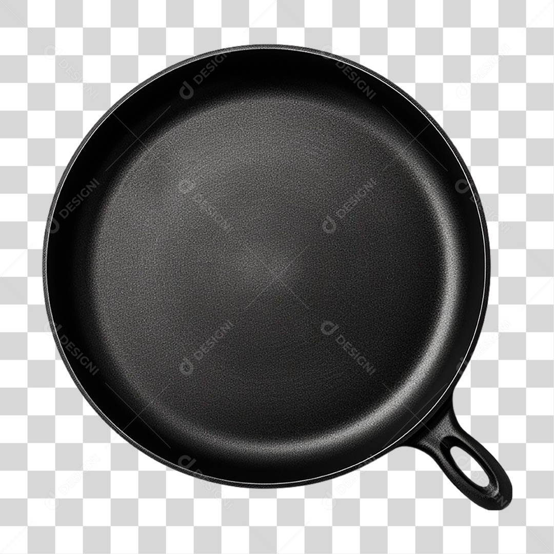 Frigideira Preta PNG Transparente