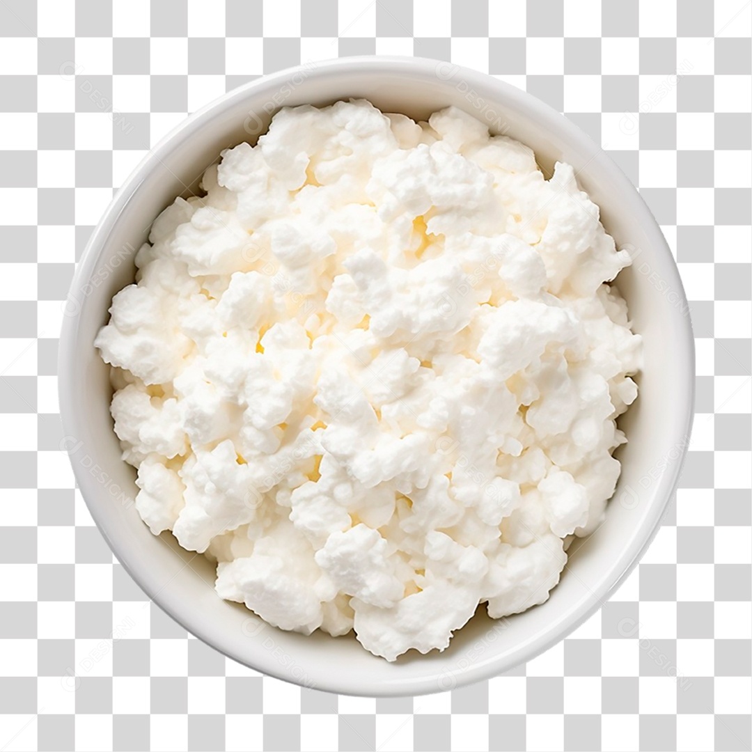 Tigela de Queijo Cottage PNG Transparente