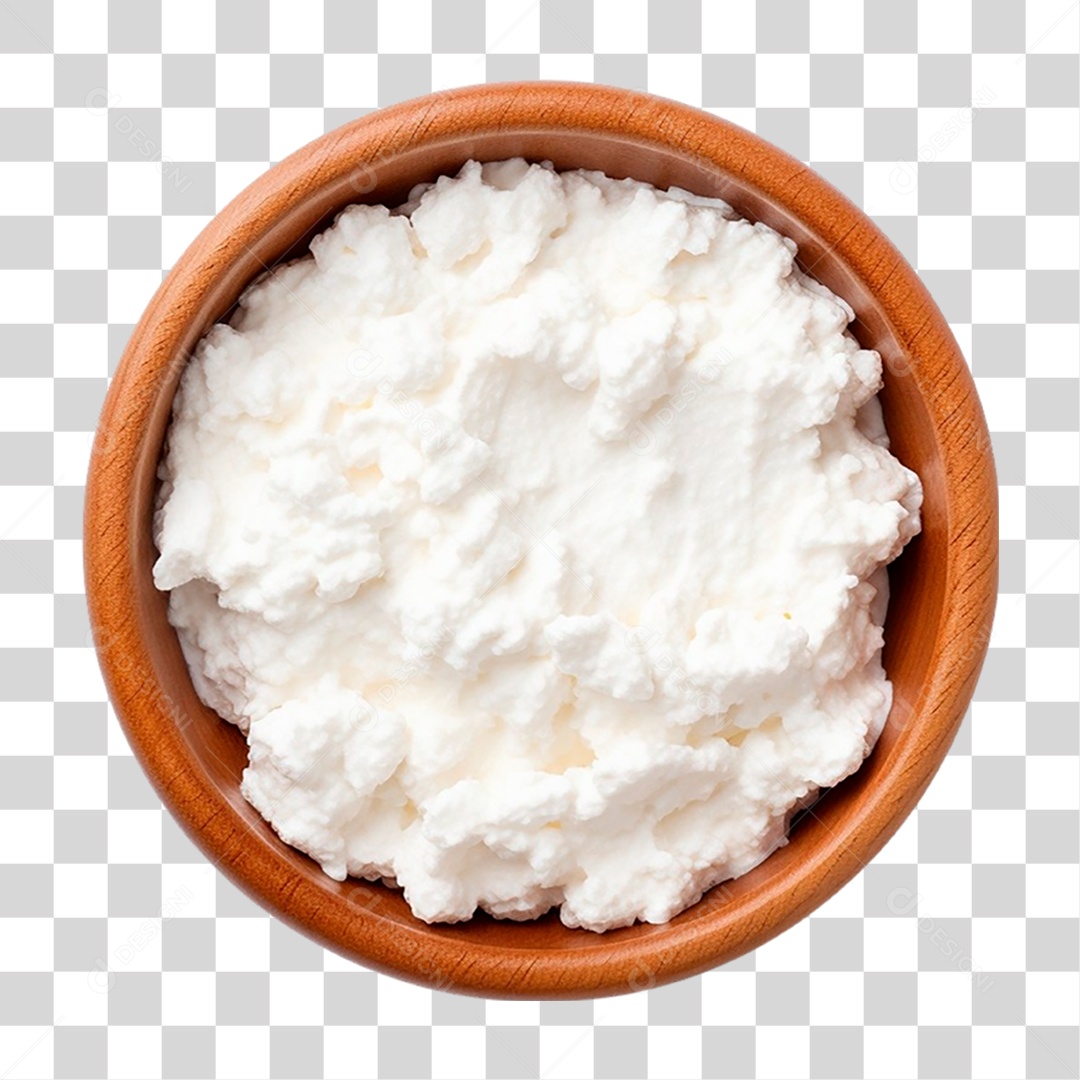 Tigela de Queijo Cottage PNG Transparente