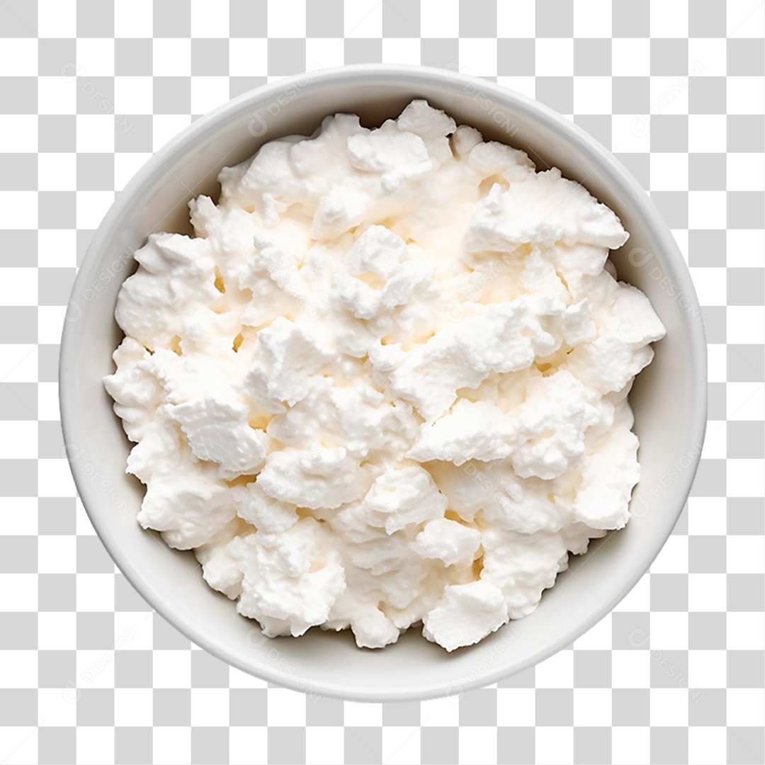 Tigela de Queijo Cottage PNG Transparente