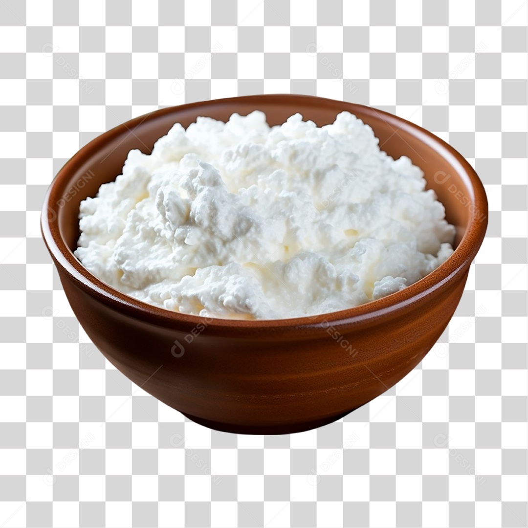 Tigela de Queijo Cottage PNG Transparente