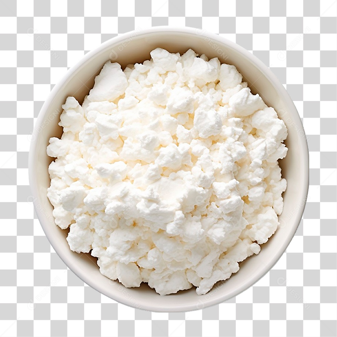 Tigela de Queijo Cottage PNG Transparente