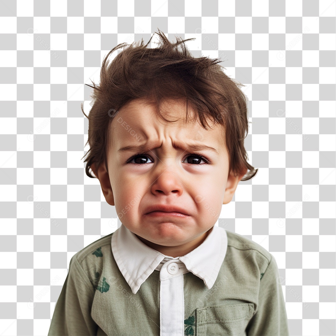 Criança Triste Chorando PNG Transparente