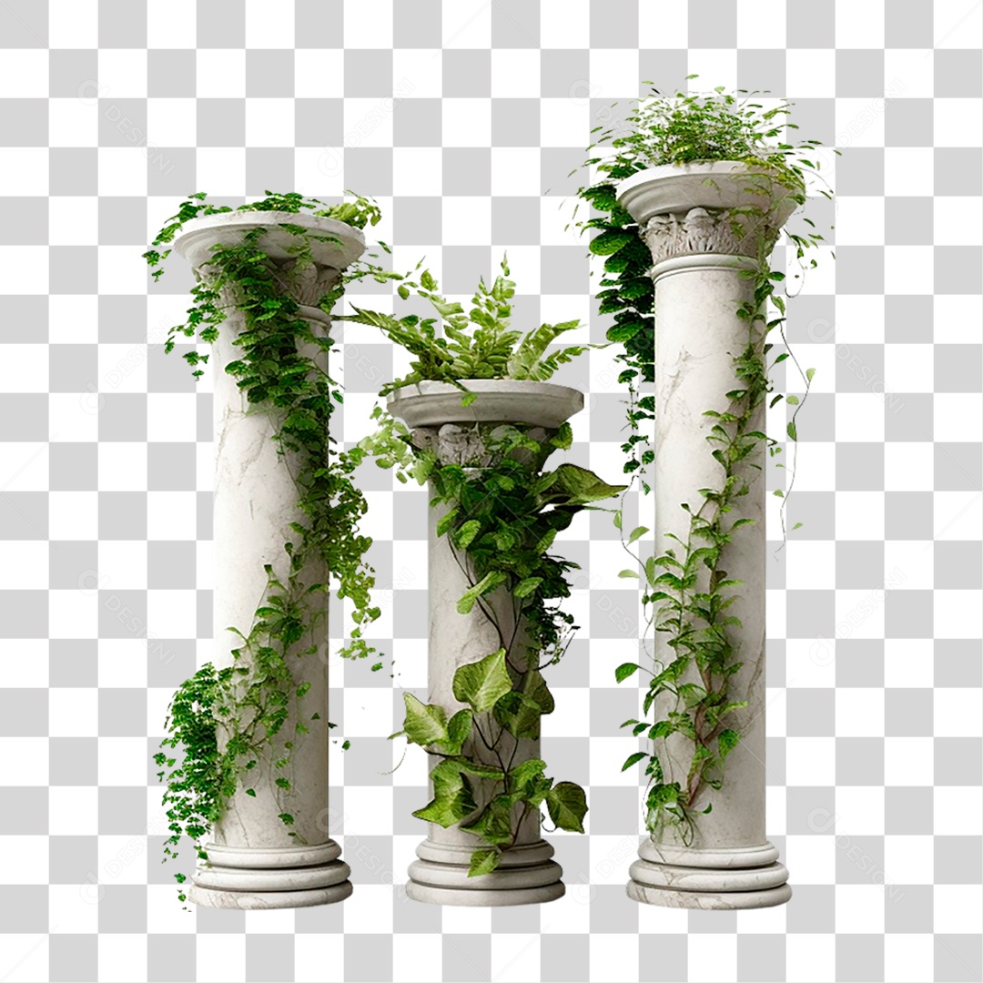 Colunas Ornamentadas PNG Transparente