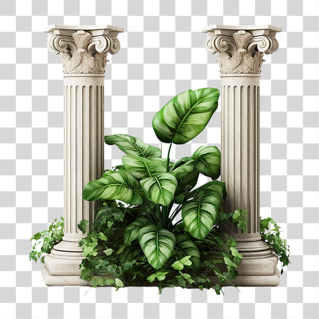 Colunas Ornamentadas PNG Transparente