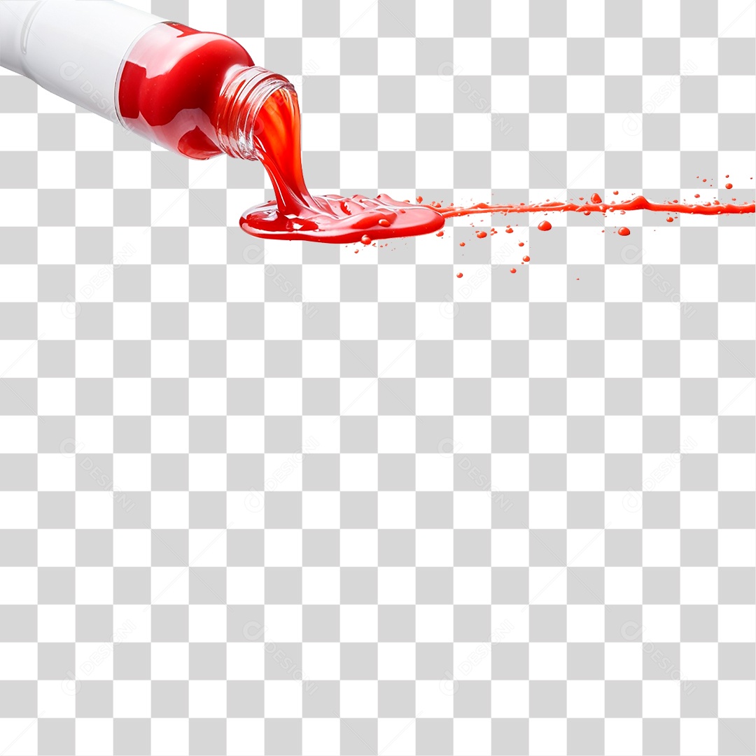 Vidro de Ketchup PNG Transparente