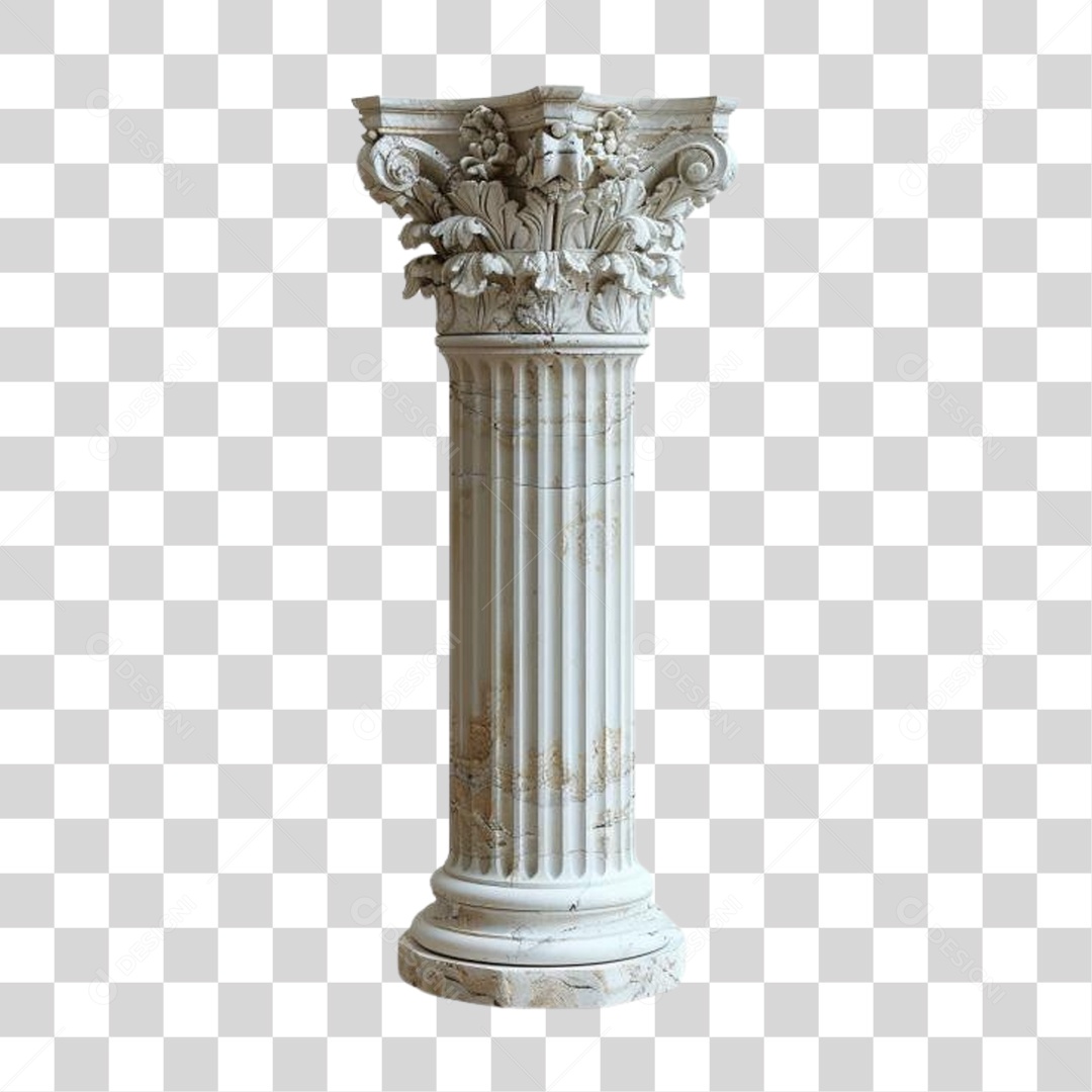 Coluna Estrutura Grega PNG Transparente